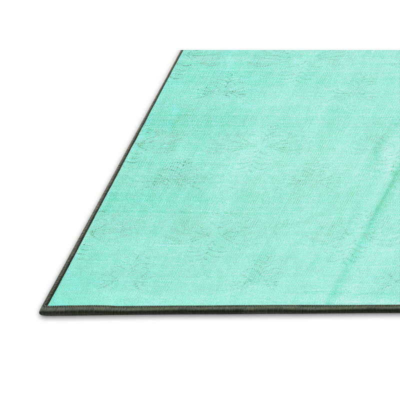 Tapis uni en laine / polyester de couleur unie fabriqué à la machine, Rectangle 2 pi x 3 pi