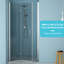 Porte de douche pliante l 30 po x H 72 po - Verre trempé pour salle de bain, accessoire réglable dans l'espace, aspect