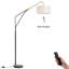 Lampe sur pied arquée 76 po avec télécommande et ampoule incluse