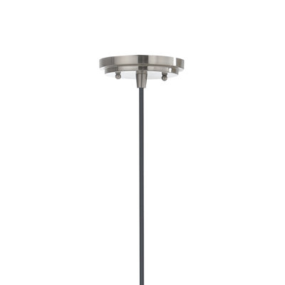 1 - Light Nickel Single Pendant