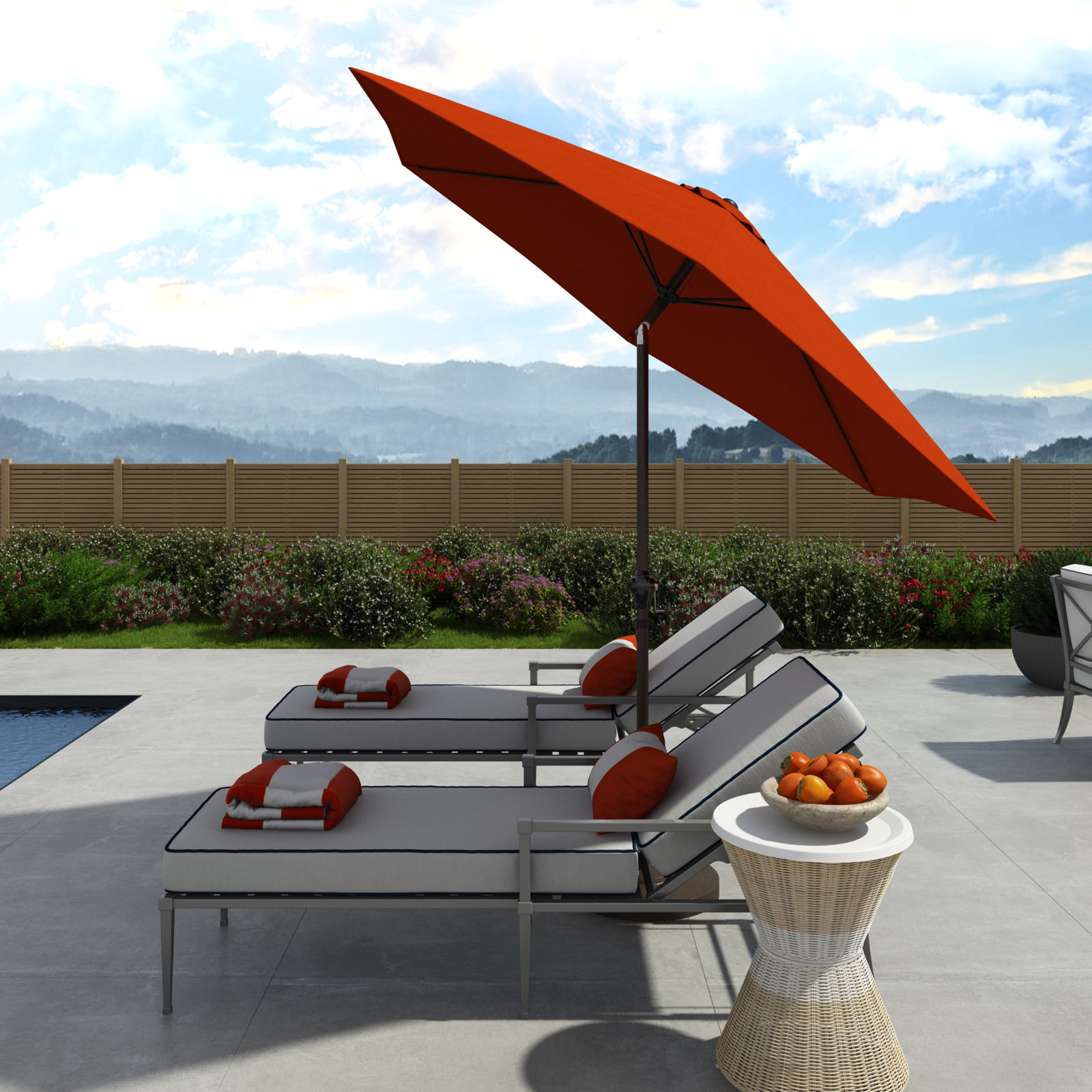 Astraea 9' Umbrella, Tuscan - Polyester