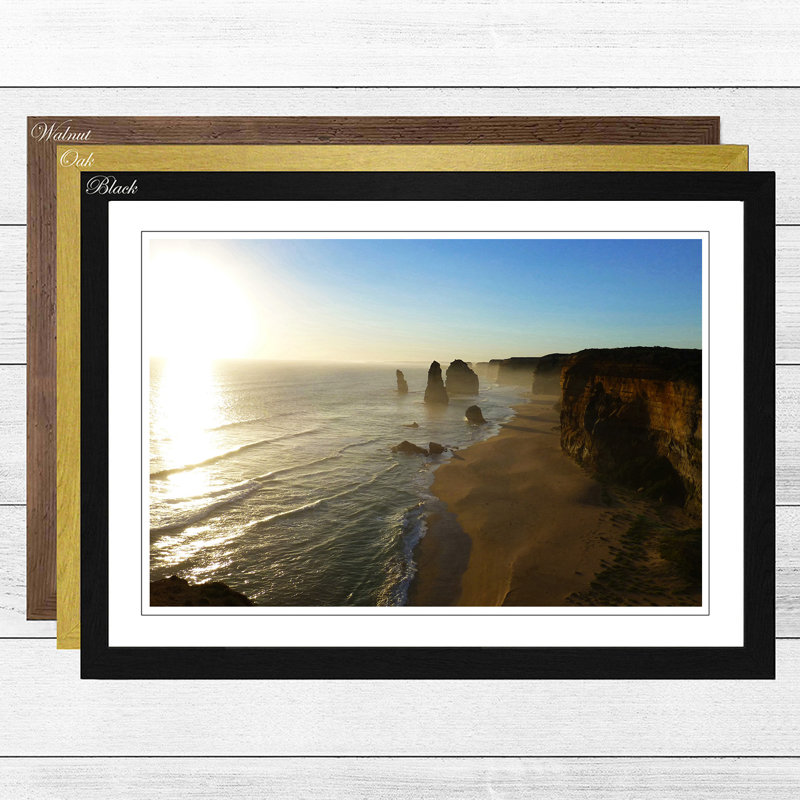 Single Picture Frame Print, Black