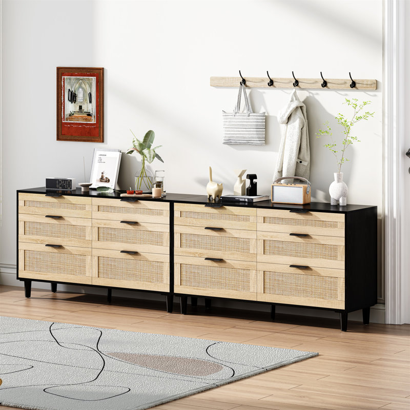 Commode 51 "en rotin pour chambre à coucher
