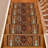 Slip Resistant Machine Washable Bakhtiari Multi Color Low Pile Stair Tread-171908325
