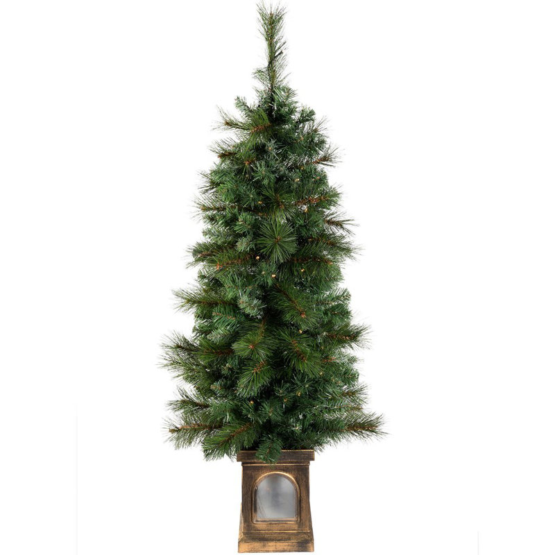 Victorian 120cm H Lighted Artificial Pine Christmas Tree