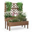 Jardinière en bois avec treillis Brentley