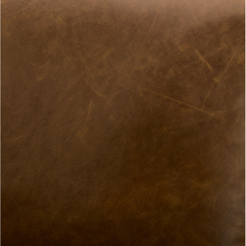 Becki Owens x Surya Gaviota Accent Chair, Brown Leather