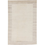 Hand-Knotted High-Quality Beige Area Rug