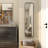 Black Metal Slim Room Wall Mirror with Thin Frame-1437974562-1437974563