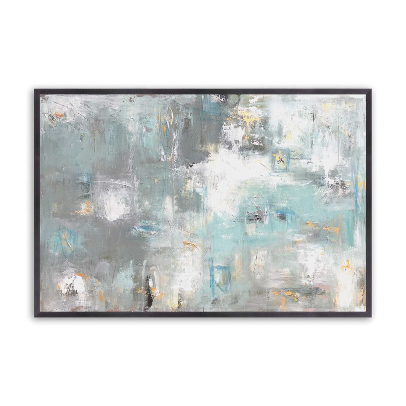 Turquoise Memories Print, 12.25" H x 15.25" W, Weathered Zinc