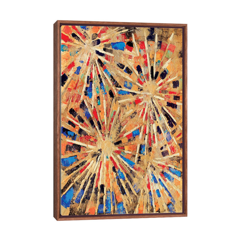 Gilded - Print on Canvas, 66.04 cm H x 45.72 cm W, Classic Brown Wood Framed