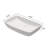 24"L x 15"W White Ceramic Rectangular Vessel Bathroom Drop-in Vanity Sink