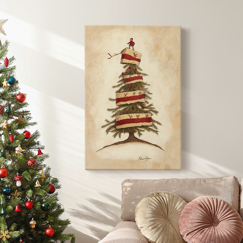 Art des Fêtes de Noël - Toile tendue avec châssis CDLVI, H 18 po x l 12 po