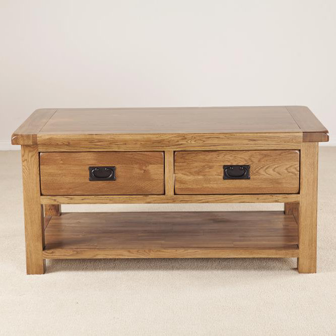 Solid Wood Four Leg Coffee Table