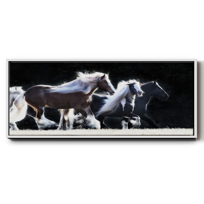 Horse Motion X- Framed Canvas, 12" H x 30" W