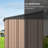 Aiho 5 ft. W X 3 ft. D Metal Vertical Storage Shed-87077908