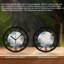 Horloge murale ronde en fer 10 po avec mouvement à quartz silencieux, chiffres arabes, impression UV-1606729595