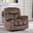  High-Softness Velvet Manual Swivel Rocker Recliner Chair(Set of 2)-1427127694