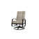 Chaise berçante pivotante réglable avec coussins Askar