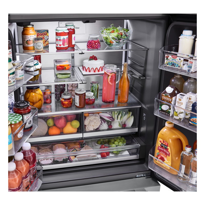 LG STUDIO Smart Counter-Depth MAX French Door Refrigerator, 27 cu. ft., Silver