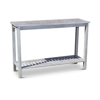 Silver Grey Eucalyptus Console - Functional And Attractive Outdoor Piece Table In Enhances With Function