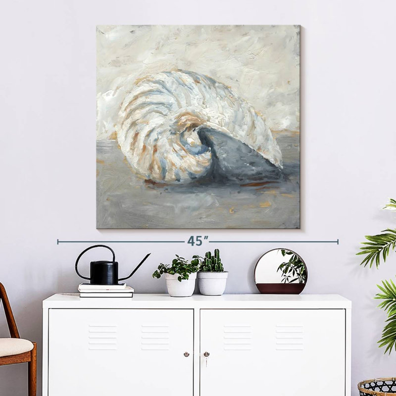 Aletra Blue Shell Study I, 33" H x 33" W