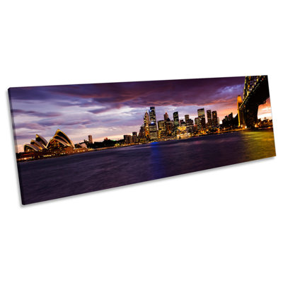 Sydney Harbour Bridge Australia - Wrapped Canvas Panoramic Art Prints