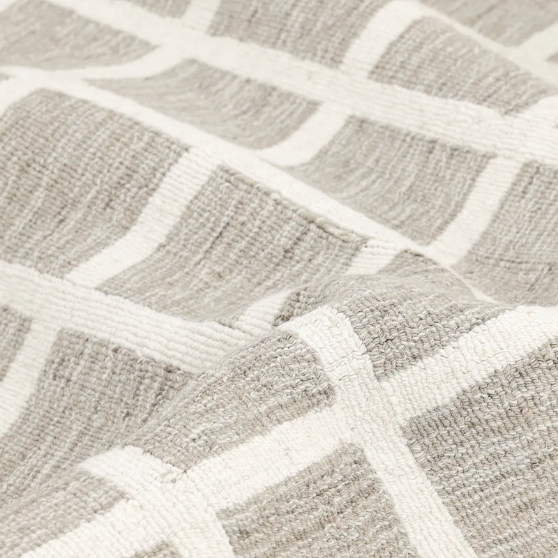 Tapis brun noué à la main Carra, Rectangle 8 pi x 10 pi