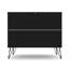 Commode 35 po Rockefeller en noir (3 tiroirs)-769863071