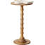 Table d'appoint ronde, table d'appoint moderne pour petits espaces, petite table de bout avec pieds en bois massif pour le salon, la chambre à coucher, les coins et le bureau (brun rustique)-1249540412