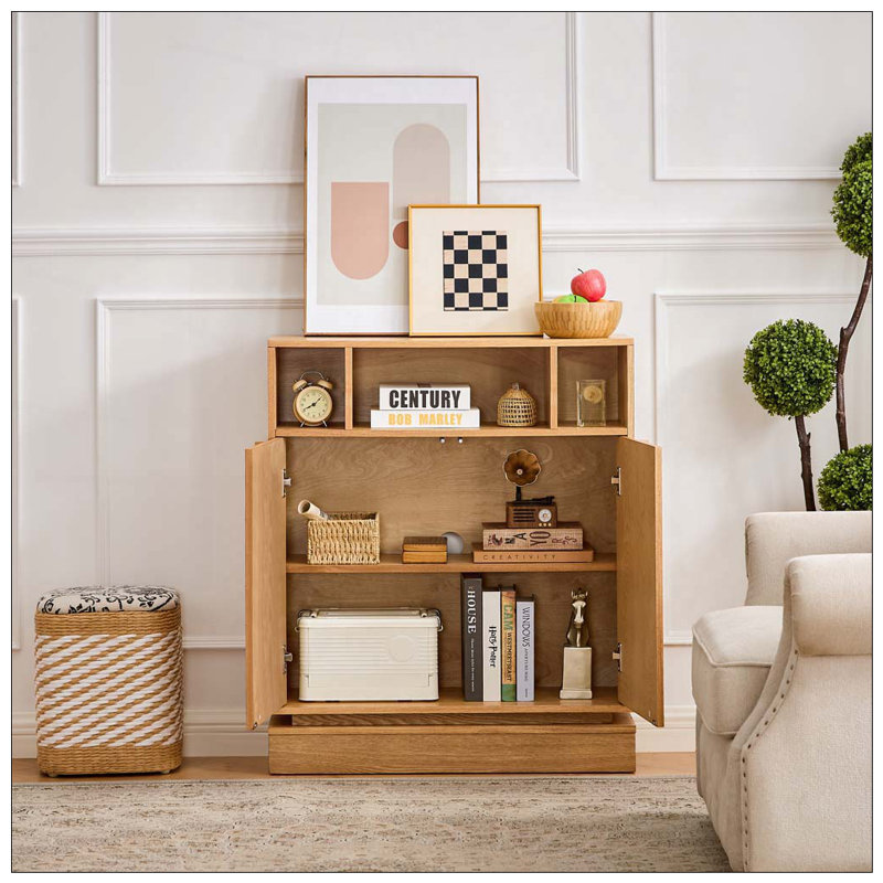 Buffet avec rangement, Naturel