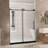 Frameless Shower Door 44-48 "W X 76" H, 1/4 "(6 Mm) Clear Tempered Glass, Explosion Proof Film, Stainless Steel Handle, Matte Black-123443738