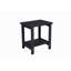 Chaise Adirondack pliante avec table d'appoint, ensemble de 3 chaises Adirondack à texture de bois, noir (comprend 2 chaises et 1 table)-431778024