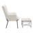 Upholstered Accent Chair with Ottoman-2131819088