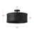 Maddyn 3-E26 Light Bulbs Rattan Handmade Woven Black Finished Dimmable Flush Mount Ceiling Light