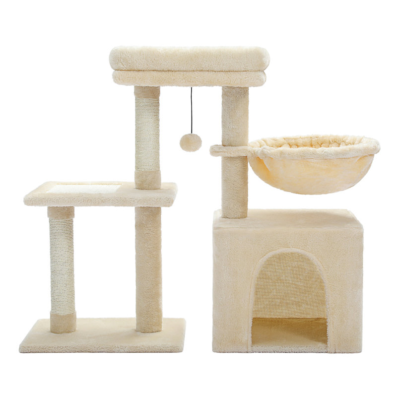 Tour pour chat 28,5 po de hauteur, Beige