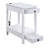 White Living Room Table With , 2 Drawers & Open Compartment For Organization Enabled Accent Organized Storage Solution