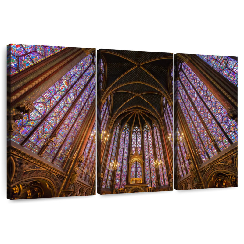 Lilie à l'intérieur de la Sainte-Chapelle, H 48 po x l 74 po