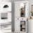 71" Tall Kitchen Cabinet With Motion Sensor By - 6 Door Shelves, Drawer, 4 Adjustable Shelves White For Magnificent Living, Dining Arrangements Spacious Room Storage