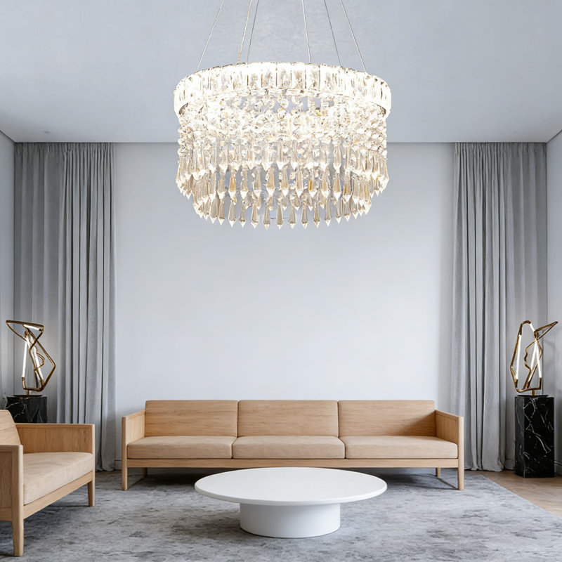 Plafonnier encastré Modern Crystal Chandelier