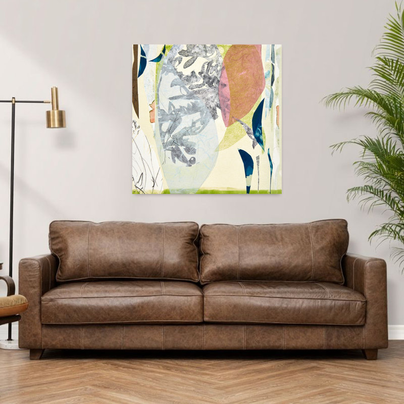 Miyako, art abstrait contemporain, H 36 po x l 36 po