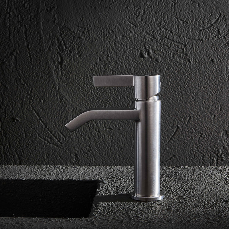 Single Lever Basin Mixer Faucet, Brushed Nickel