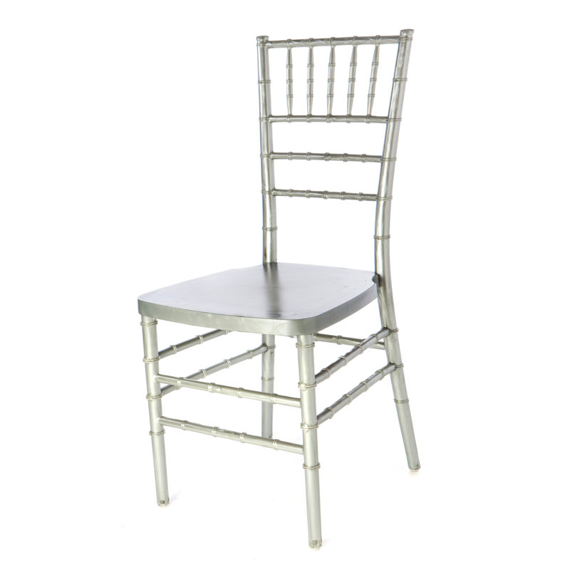 Chaise d'appoint empilable, Argent