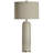 37" Off-White/Chrome Table Lamp