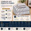 Ensemble de draps en flanelle 100% coton RUVANTI-137575544-137575558