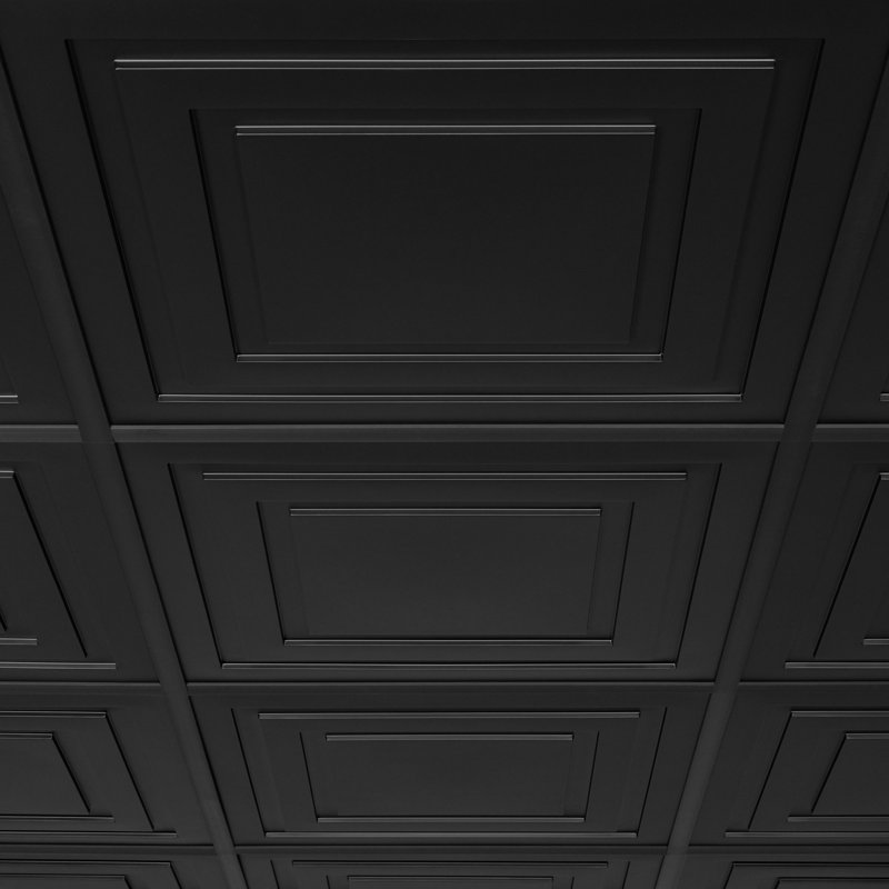 EZ-On Drop Ceiling Grid Covers, Onyx