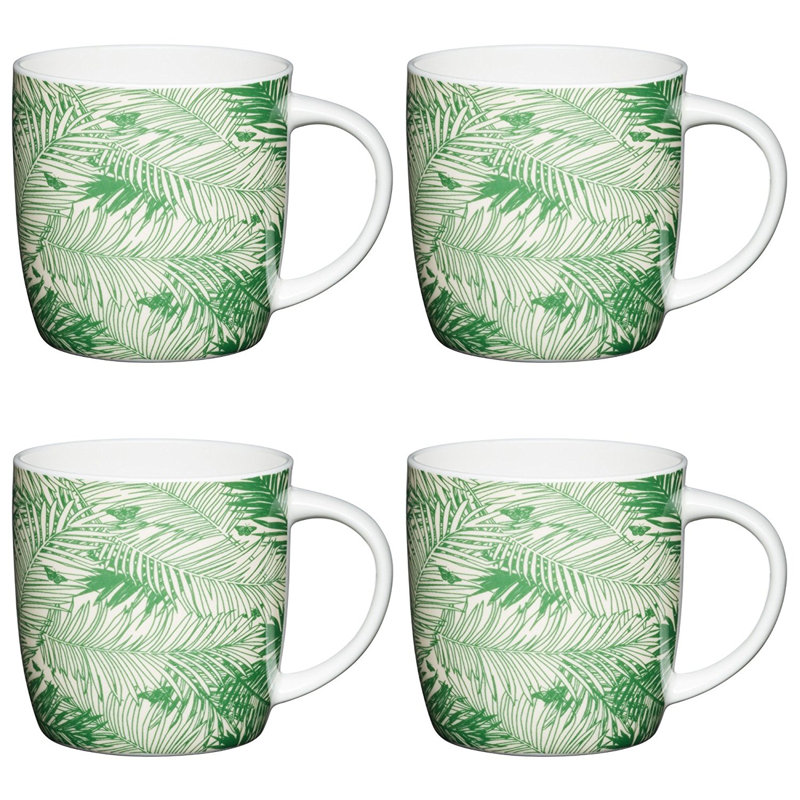 Palms Bone China Mug, 4