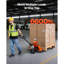 Pallet Jack, 3T Load Capacity, Manual Pallet Truck with 122L x 68.6W cm Forks for Material Handling, 85-180 mm Fork Lift Height Range, Suitable for Warehouse, Supermarket, Manufacturing
