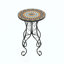 Table d'appoint ronde en céramique pour l'extérieur
