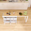 Table de salle à manger extensible 74,50 "avec 2 tiroirs et armoire-1365992376